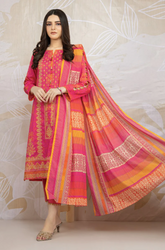 Sapphire - Winter 3PC Khaddar Printed Suit - BFB0028